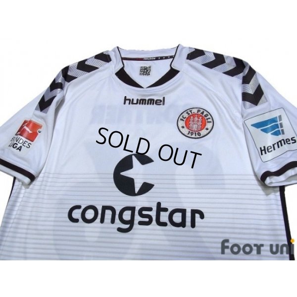 Photo3: FC St.Pauli 2014-2015 Away Autographed Shirt #26 Gonther Bundesliga Patch/Badge Hermes Patch/Badge
