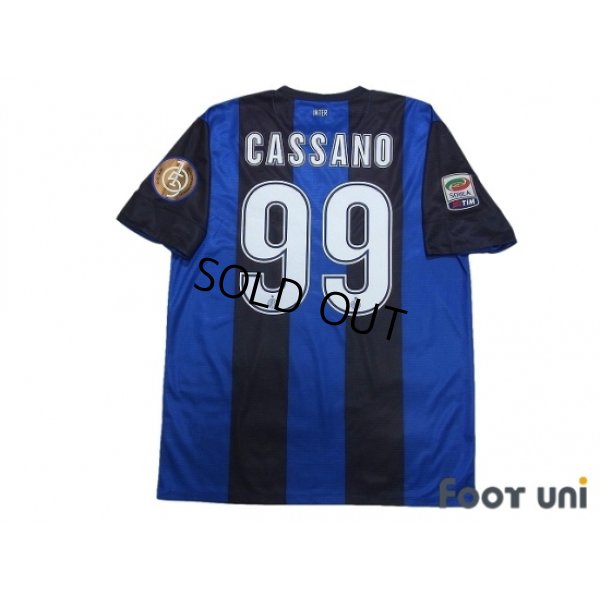 Photo2: Inter Milan 2012-2013 Home Shirt #99 Cassano Serie A Tim Patch/Badge