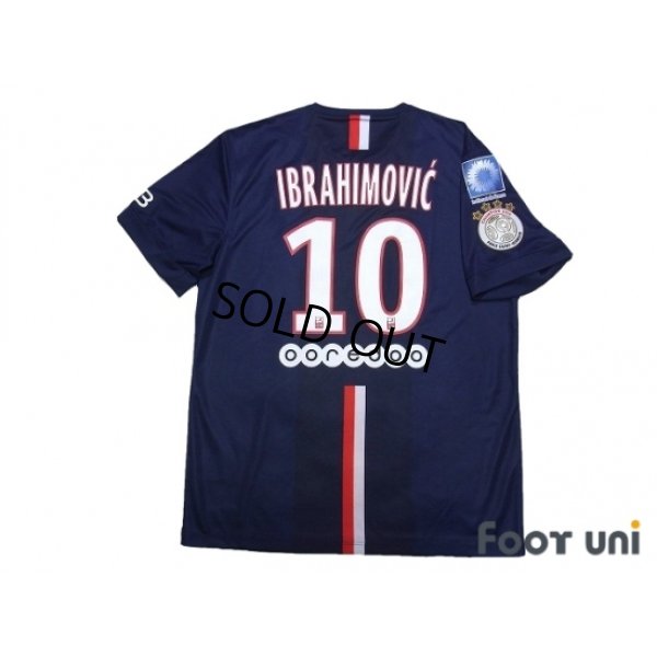 Photo2: Paris Saint Germain 2014-2015 Home Shirt #10 Ibrahimovic w/tags