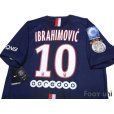 Photo4: Paris Saint Germain 2014-2015 Home Shirt #10 Ibrahimovic w/tags (4)