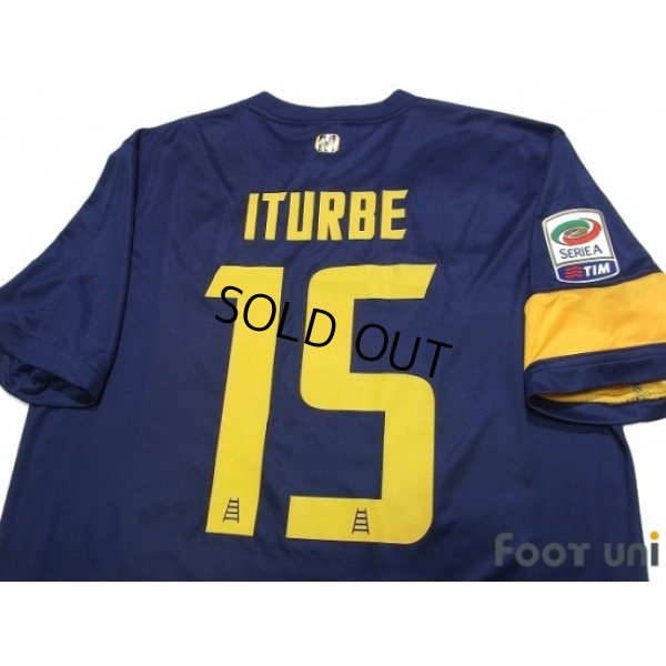 Photo4: Hellas Verona FC 2013-2014 Home Shirt #15 Iturbe Serie A Tim Patch/Badge w/tags
