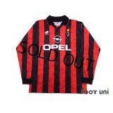 AC Milan 1995-1996 Home Long Sleeve Shir #6 Baresi