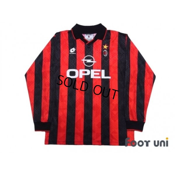 Photo1: AC Milan 1995-1996 Home Long Sleeve Shir #6 Baresi