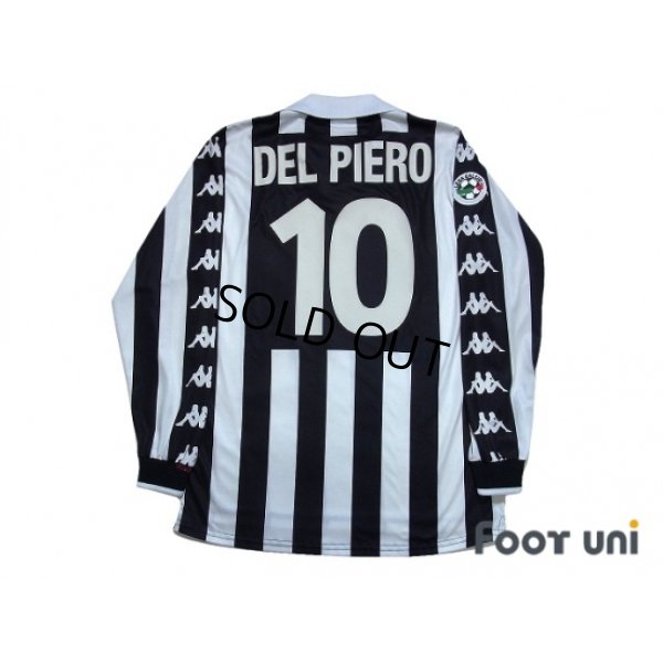 Photo2: Juventus 1999-2000 Home Long Sleeve Shirt #10 Del Piero Lega Calcio Patch/Badge