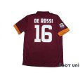 Photo2: AS Roma 2014-2015 Home Shirt #16 De Rossi Serie A Tim Patch/Badge w/tags (2)