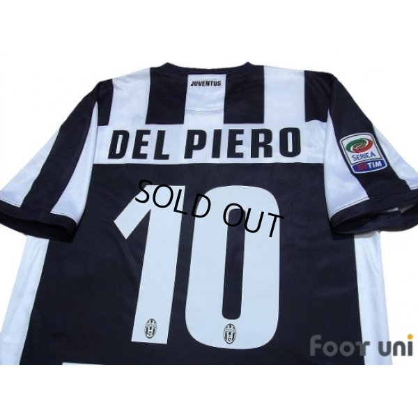 Photo4: Juventus 2012-2013 Home Shirt #10 Del Piero Serie A Tim Patch/Badge