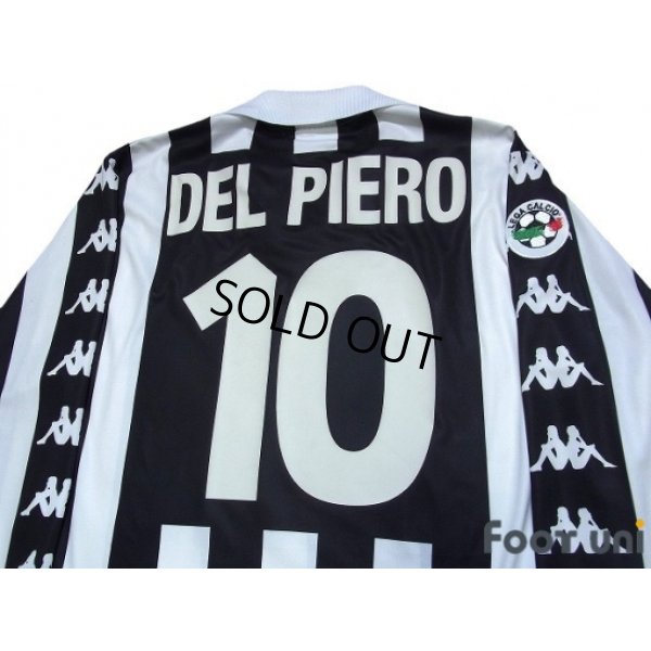 Photo4: Juventus 1999-2000 Home Long Sleeve Shirt #10 Del Piero Lega Calcio Patch/Badge
