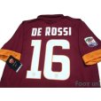 Photo4: AS Roma 2014-2015 Home Shirt #16 De Rossi Serie A Tim Patch/Badge w/tags (4)