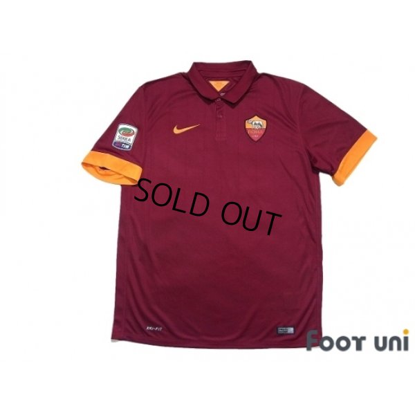 Photo1: AS Roma 2014-2015 Home Shirt #16 De Rossi Serie A Tim Patch/Badge w/tags