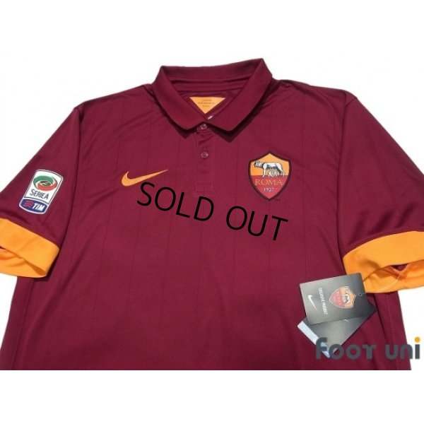 Photo3: AS Roma 2014-2015 Home Shirt #16 De Rossi Serie A Tim Patch/Badge w/tags