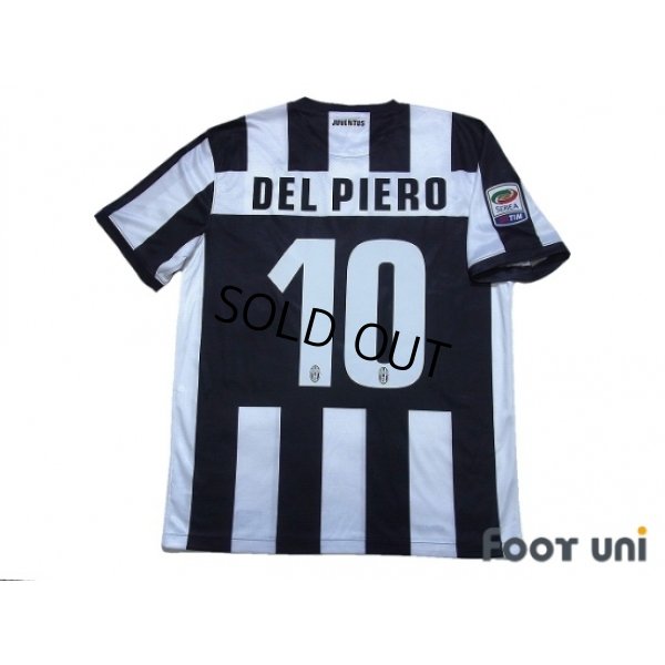 Photo2: Juventus 2012-2013 Home Shirt #10 Del Piero Serie A Tim Patch/Badge