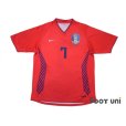 Photo1: Korea 2006 Home Shirt #7 Ji Sung (1)