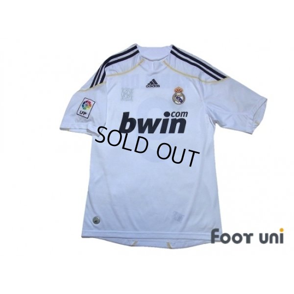 Photo1: Real Madrid 2009-2010 Home Shirt #9 Ronaldo LFP Patch/Badge