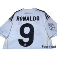 Photo4: Real Madrid 2009-2010 Home Shirt #9 Ronaldo LFP Patch/Badge