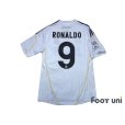 Photo2: Real Madrid 2009-2010 Home Shirt #9 Ronaldo LFP Patch/Badge (2)