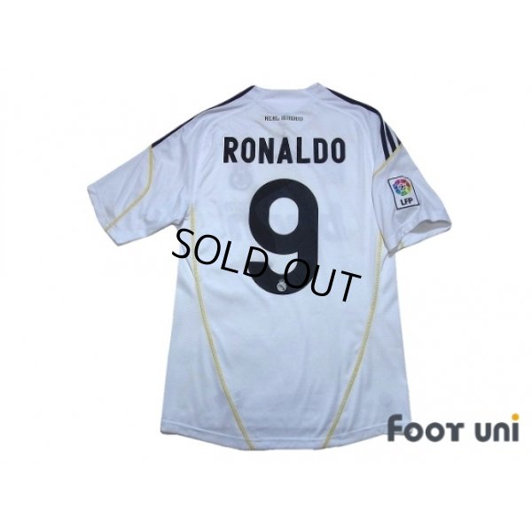 Photo2: Real Madrid 2009-2010 Home Shirt #9 Ronaldo LFP Patch/Badge