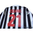 Photo4: Juventus 1998-1999 Home Long Sleeve Shirt #21 Zidane Lega Calcio Patch/Badge (4)