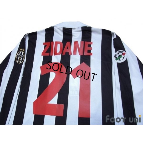 Photo4: Juventus 1998-1999 Home Long Sleeve Shirt #21 Zidane Lega Calcio Patch/Badge