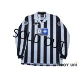 Juventus 1998-1999 Home Long Sleeve Shirt #21 Zidane Lega Calcio Patch/Badge