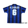 Photo2: Inter Milan 1995-1996 Home Shirt #6 Roberto Carlos (2)