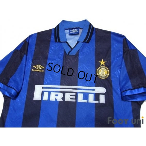 Photo3: Inter Milan 1995-1996 Home Shirt #6 Roberto Carlos