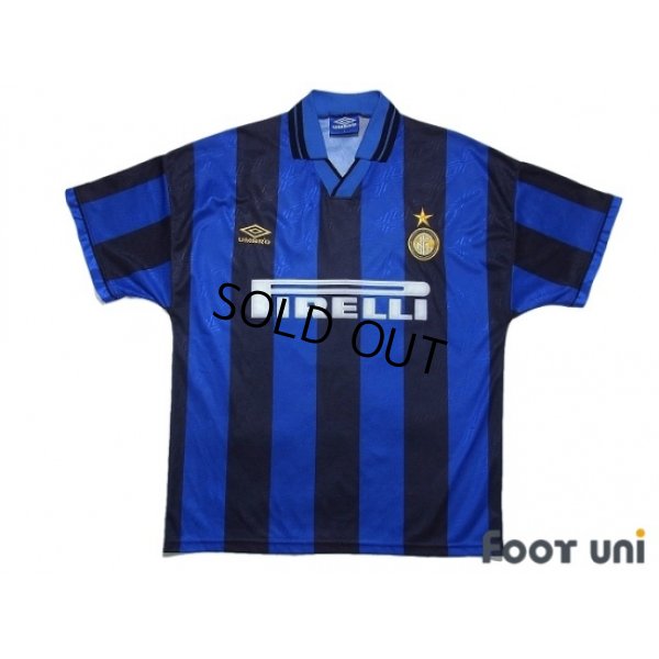 Photo1: Inter Milan 1995-1996 Home Shirt #6 Roberto Carlos