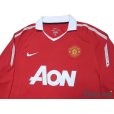 Photo3: Manchester United 2010-2011 Home Long Sleeve Shirt #18 Scholes (3)