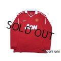 Manchester United 2010-2011 Home Long Sleeve Shirt #18 Scholes