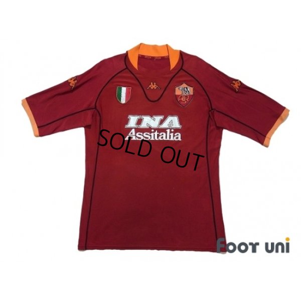 Photo1: AS Roma 2001-2002 Home Shirt Scudetto Patch/Badge