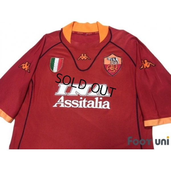 Photo3: AS Roma 2001-2002 Home Shirt Scudetto Patch/Badge