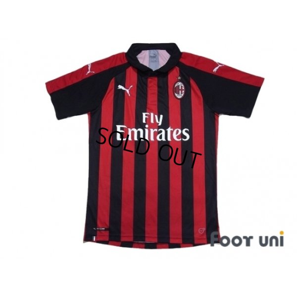 Photo1: AC Milan 2018-2019 Home Shirt