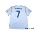 Photo2: Real Madrid 2017-2018 Home Shirt #7 Ronaldo w/tags (2)