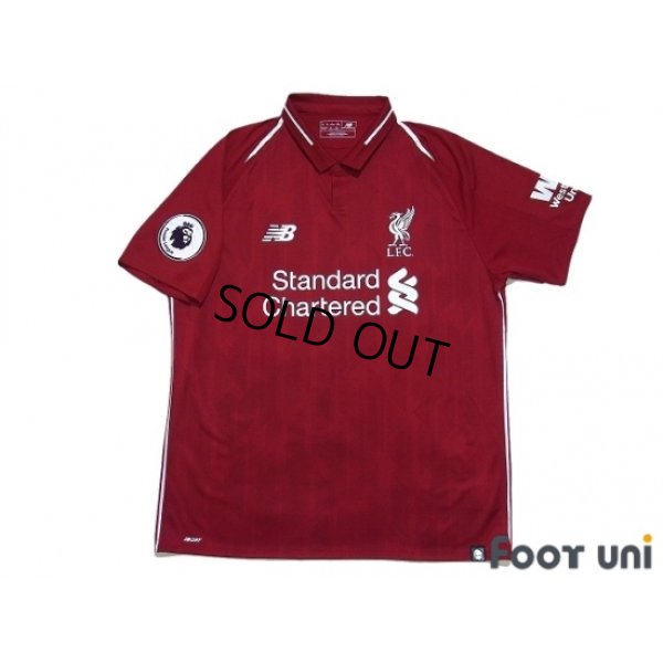 Photo1: Liverpool 2018-2019 Home Shirt #11 Mohamed Salah Primeira Liga Patch/Badge w/tags