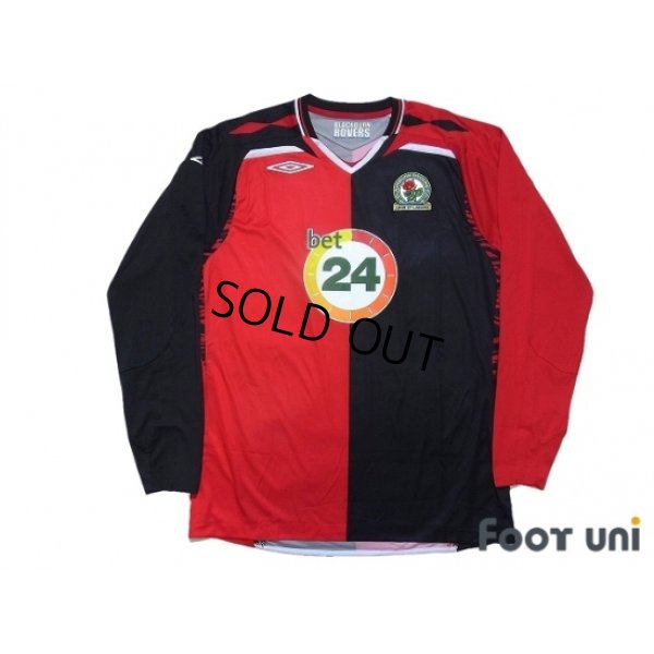 Photo1: Blackburn Rovers 2007-2008 Away Long Sleeve Shirt