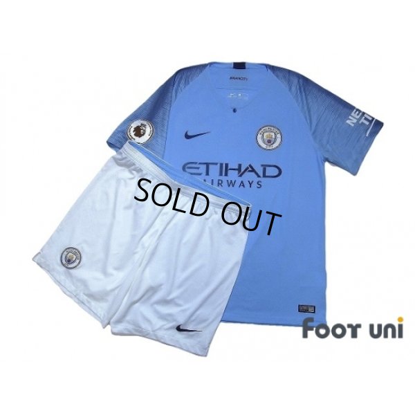 Photo1: Manchester City 2018-2019 Home Shirts and shorts Set #17 De Bruyne