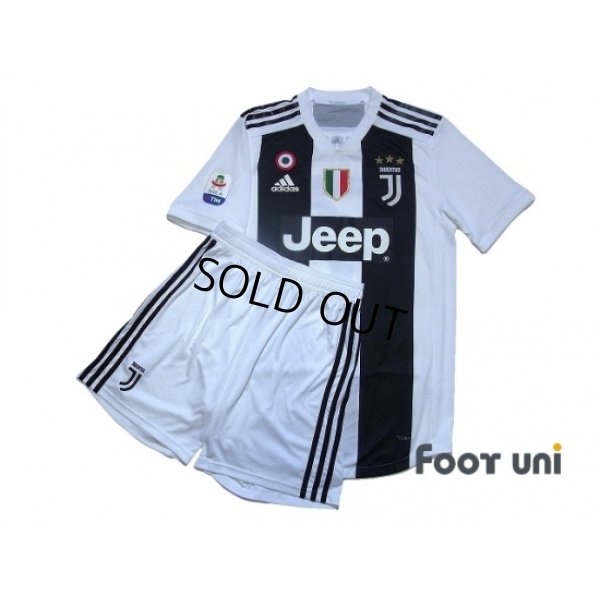 Photo1: Juventus 2018-2019 Home Authentic Shirts and Shorts Set #7 Ronaldo