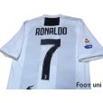 Photo5: Juventus 2018-2019 Home Authentic Shirts and Shorts Set #7 Ronaldo (5)