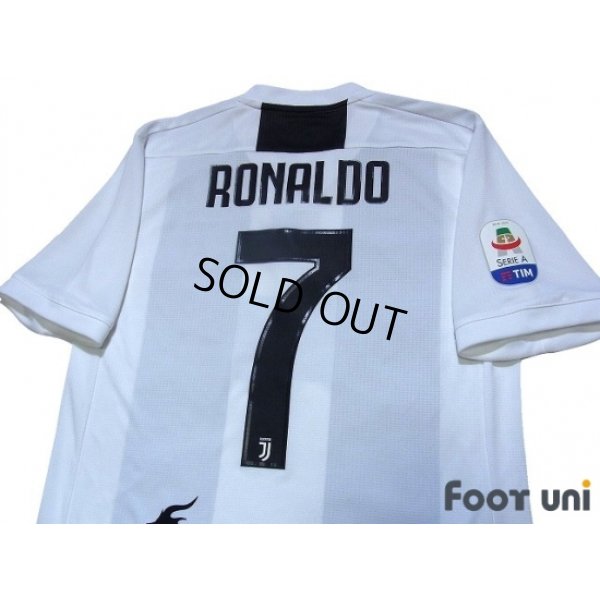 Photo5: Juventus 2018-2019 Home Authentic Shirts and Shorts Set #7 Ronaldo