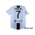 Photo3: Juventus 2018-2019 Home Authentic Shirts and Shorts Set #7 Ronaldo (3)