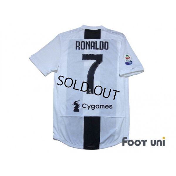 Photo3: Juventus 2018-2019 Home Authentic Shirts and Shorts Set #7 Ronaldo