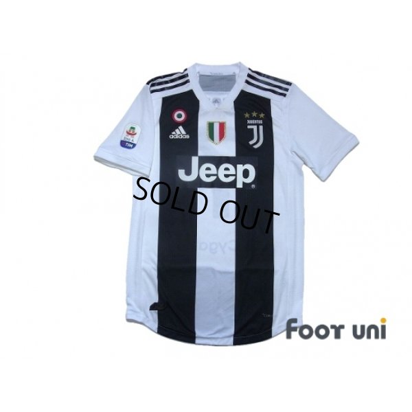 Photo2: Juventus 2018-2019 Home Authentic Shirts and Shorts Set #7 Ronaldo