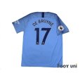 Photo3: Manchester City 2018-2019 Home Shirts and shorts Set #17 De Bruyne (3)