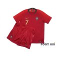 Photo1: Portugal 2018 Home Authentic Shirts and shorts Set #7 Ronaldo (1)