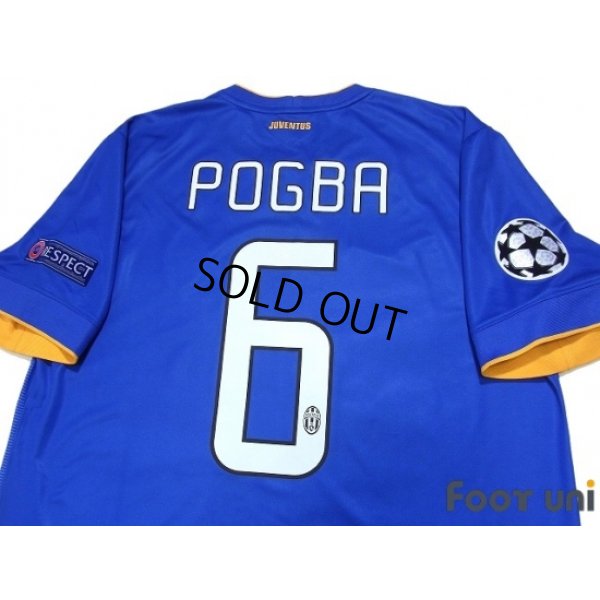 Photo4: Juventus 2014-2015 Away Shirt #6 Pogba Champions League Patch/Badge w/tags