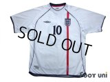 England 2002 Home Shirt #10 Owen