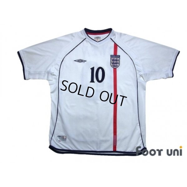 Photo1: England 2002 Home Shirt #10 Owen