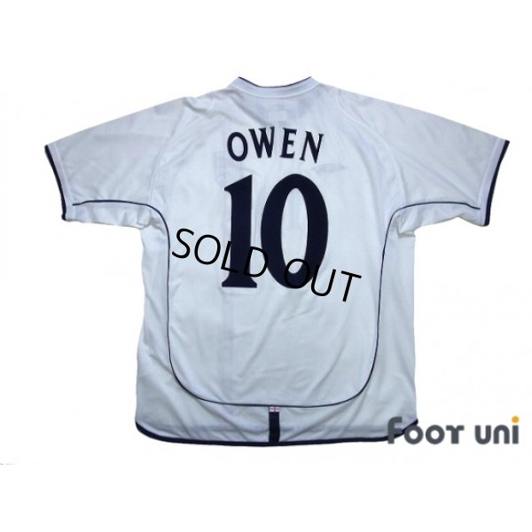 Photo2: England 2002 Home Shirt #10 Owen