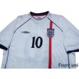 Photo3: England 2002 Home Shirt #10 Owen (3)