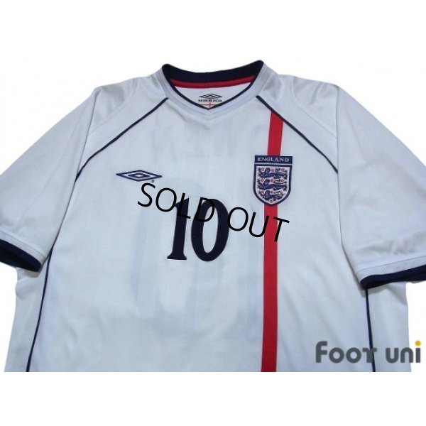 Photo3: England 2002 Home Shirt #10 Owen