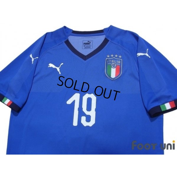 Photo3: Italy 2018 Home Shirt #19 Bonucci